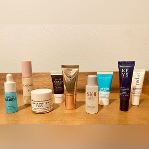 Luxury Minis (Clarins, Farmacy, Caudalie, SK-II, Fresh, JLO, KEYS, pai)